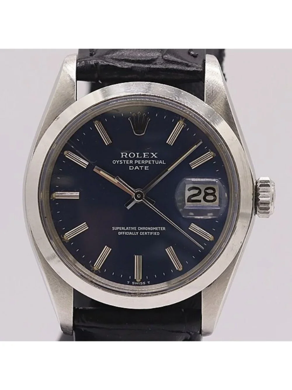Rolex Run Oyster Perpetual Date Automatic Blue Dial Watch 8 Dit Tam